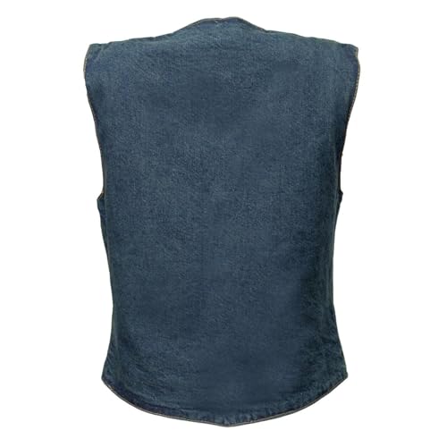 Image of Milwaukee Leather Women's Premium Denim Motorcycle Rider Vest | MDL