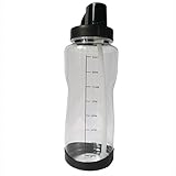 Hydration Bottle 64 oz (2 Liter) Daily Water Tracker - Time Marked to Ensure You Drink 64 Ounces of Water Throughout the Day. Make Sure You Stay Hydrated.