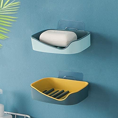 PARABRAHMA ABS Plastic Adhesive Waterproof Soap Stand for Kitchen, Bathroom Soap, Dish Holder Sticker (Pack of 3) (B0999LK87J) Amazon Price History, Amazon Price Tracker