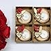 Personalized Handmade Wedding Favor Candles for Guests - Elegant Bridal Shower Gifts with 50 different Flower Color Options