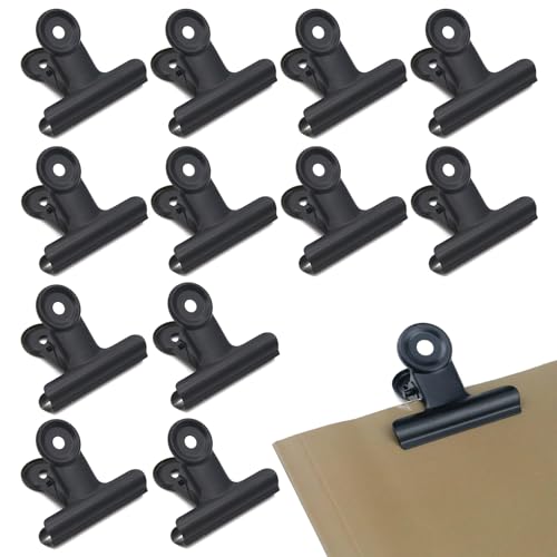 Catálogo para Comprar On-line Bolsas para pinzas , listamos los 10 mejores. 45 WEZCHUGHAOL Clip de hojas sueltas de gran Bulldog - 12 grandes bisagras de papel de toro negro clip de arte metálico, bolsa de alimentos