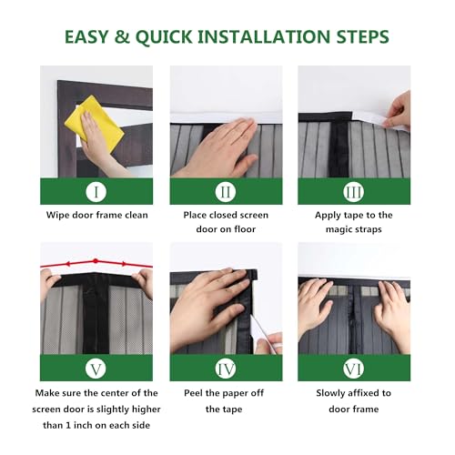 Moustiquaire sur mesure pour bloquer les insectes sur porte extérieure