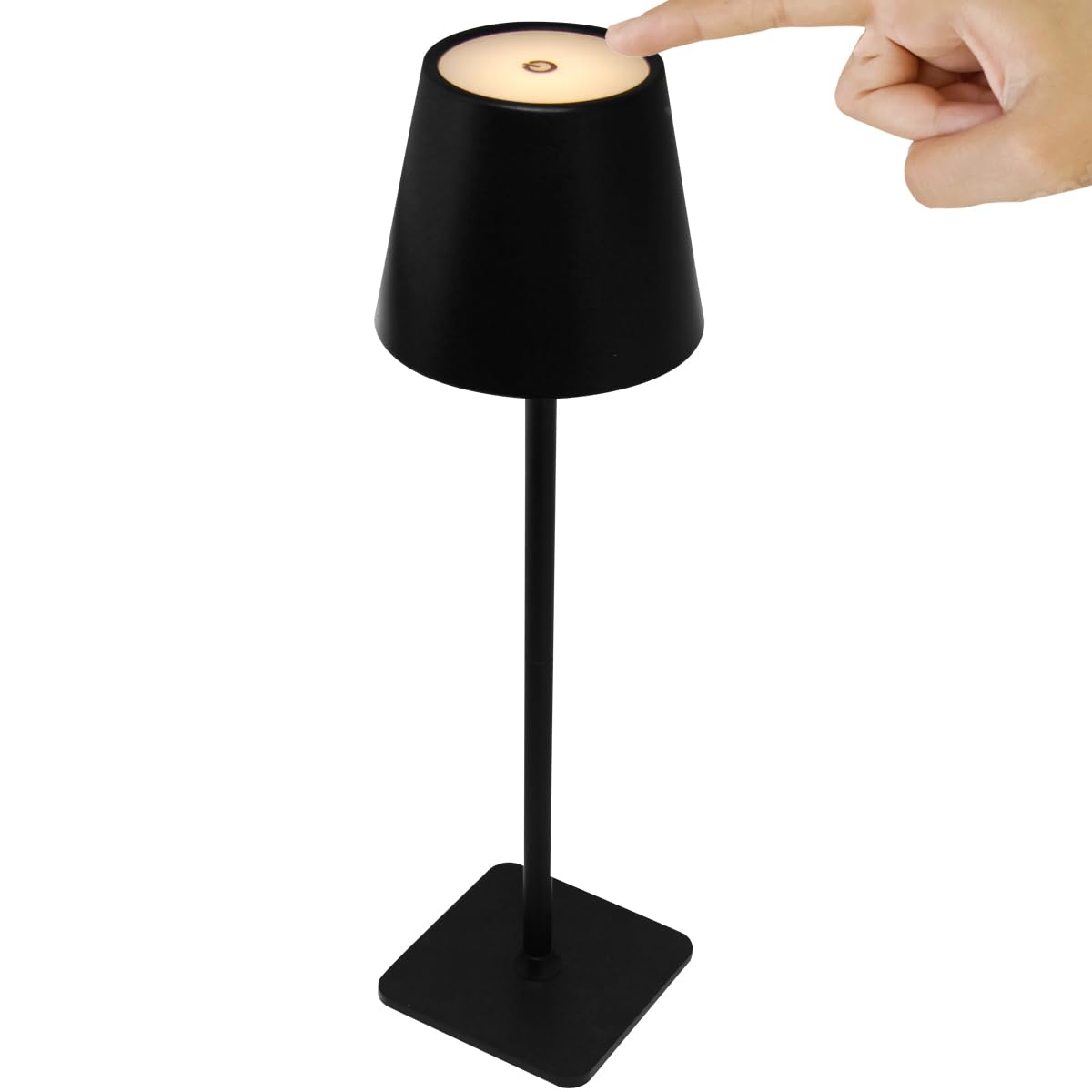 Luminária Abajur de Mesa Led Touch Dimerizável sem Fio Portátil Recarregável Lâmpada 3