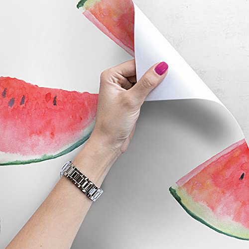 Papier peint tropical pastèque Coloray 290x290cm grand format pour meuble et décoration chambre