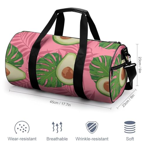 Sac de voyage avocat rose vert idéal pour vos weekends de camping - 2