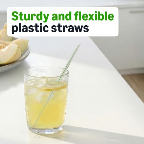 Prime: 100-Count Amazon Basics Disposable Striped Plastic Flex Straws (Assorted Colors) $1.37 w/ S&S - image 3