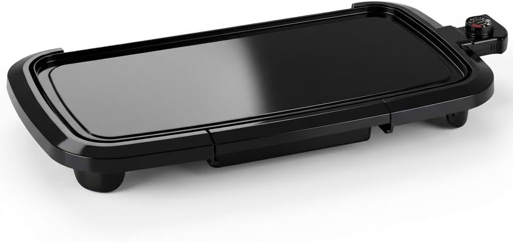 Family Electric Griddle - Adjustable Temp,Perfect for Breakfast, Lunch, Dinner, Camping, RV, Parties & Holiday Gatherings!