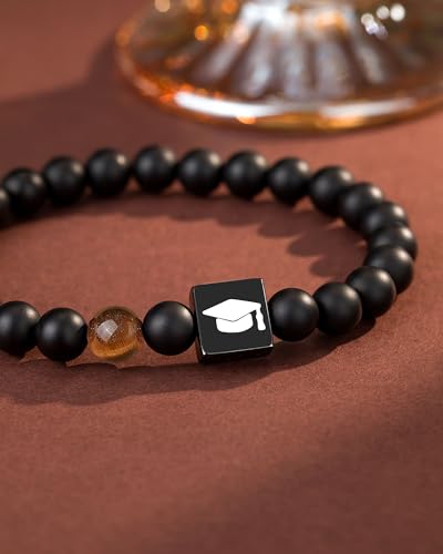 Image of UPROMI Graduation Gifts for Him Class Of 2024 Graduation Gifts for Men Teen Boys High School 5th 8th Grade Graduation Bracelet