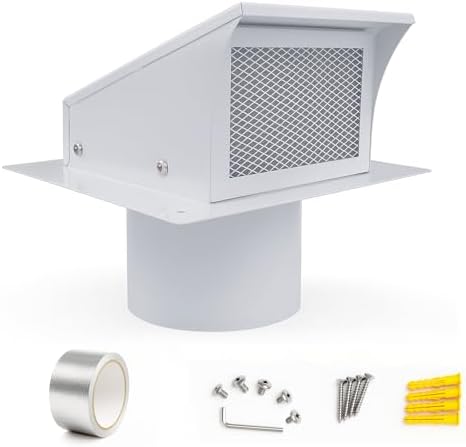COOLTOY 6 Inch Exterior Dryer Vent Cover Outside, Wall Vent Cover ...