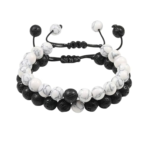 Bracelet perles améthyste 8 mm en pierres brutes et perles tissées