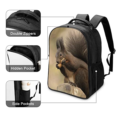 Sac à dos ado cool imprimé écureuil parfait pour le collège et les sorties