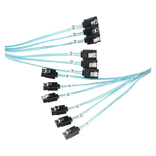 Cable SATA 0.5 m 4/6 puertos set 6 Gbps miniatura 7