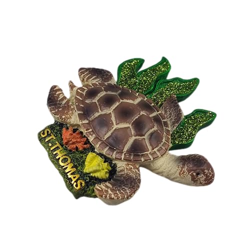 Imán Decorativo Tortuga St.Thomas 3D 8.4x8.4 cm miniatura 5
