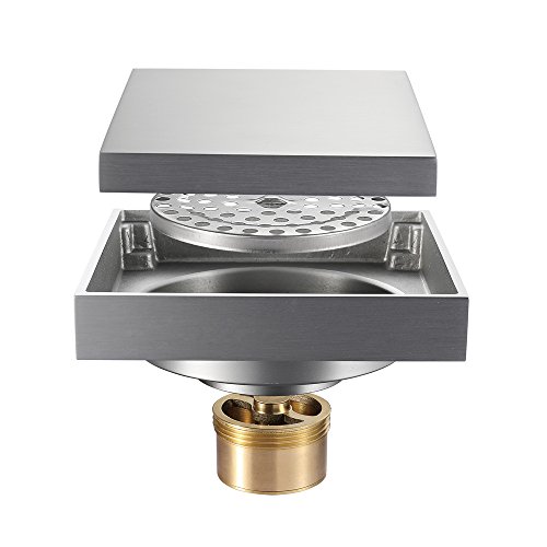Desagüe de Piso de latón para baño, clásico, común, antiolor, Tipo desodorizante, Especial para la Familia