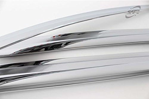 SAFE Chrome Window Visor Sun Rain Vent Guard 4p for 2016-2018 Kia Optima