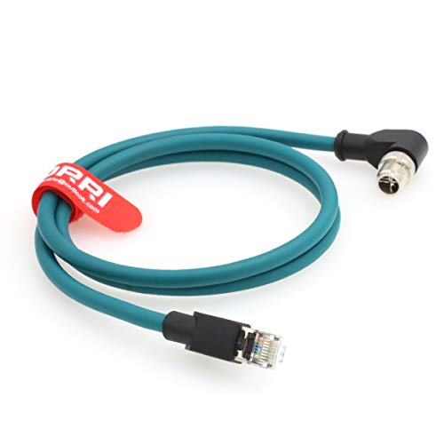 Cable Ethernet industrial Cat6 M12 X-coded a RJ45 de 2 metros para cámaras 2