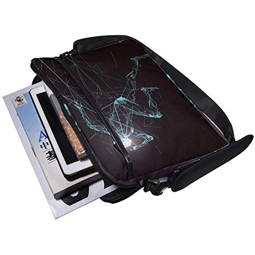 Funda bandolera portátil 14 a 15.4 pulgadas con estampado running y asa ajustable 5