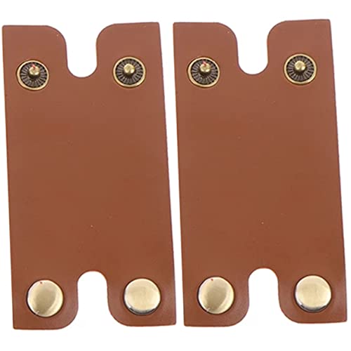 Healeved Leather Bag for Razor Head Portable Shaver Accessory Protective Cover for Men Shaving Razors