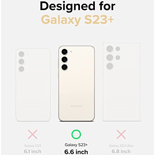 Image of NISHTECH for Samsung Galaxy S23 Plus 5G (2023) Premium Transparent Hybrid Soft Slim Dust Proof Back Case Cover with Camera Protection