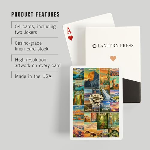 Baraja de Naipes Póker 52 Cartas Lantern Press miniatura 3