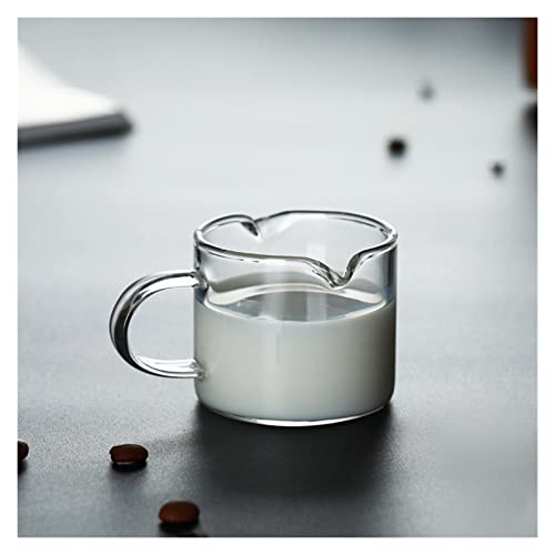 Bote de Salsa, Salsera Jarra de vidrio jarra twin spout vertiendo 7 0ml Conjunto de 2pcs Coffee Crush Sauce Jarra Milk…