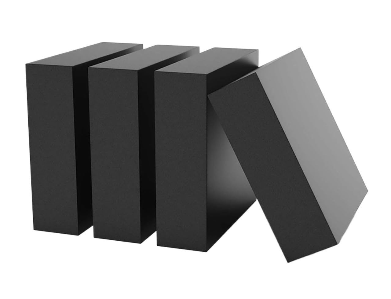 Grubość antypoślizgowych gumowych bloków, 4 Pcs Rubber Pads 50mm x 2mm-50mm Thick(40mm)
