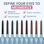 PRIME PROMETICS PrimeEyes Glide Eyeliner for Mature Women – Water-Resistant, Long-Stay and Mess-Proof – Gel Cream Texture, Discreet Sharpener and Effective Smudger (Black) - Image 3