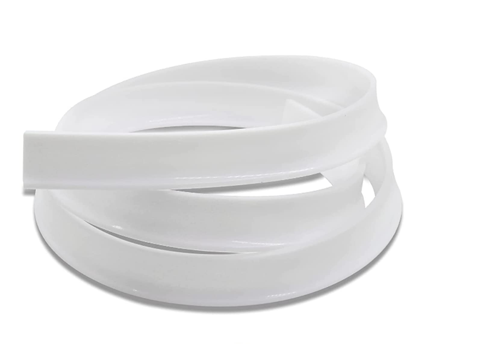 TAME79Inch Collapsible Threshold Water Dam,Silicone Shower Threshold Water Stopper Barrier Keeps Water Inside Threshold,Bathroom Water Stopper,Flood Shower Barrier,Dry and Wet Separation (White)