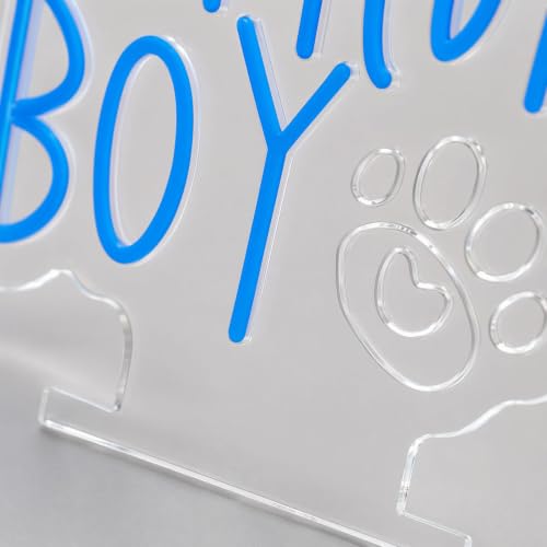Letrero de neón de cumpleaños con soporte LED regulable USB para pared 7