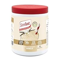 SlimFast Milchshake Pulver Vanille I Kalorienreduzierter Diät-Shake mit hohem Eiweißanteil I Diät-Pulver für eine gewichtskontrollierende Ernährung I Nur 225 Kalorien pro Protein-Shake I 365 g