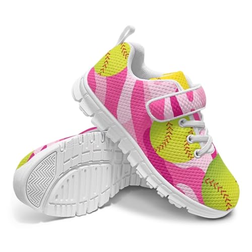 Baseball Sneakers for Kids Boys Non Slip Running Tennis Shoes Girls Casual Mesh Athletic Shoes