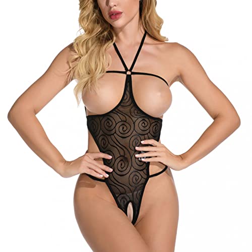 Mnhhatv Sexy Bondage Lingerie for Women Lace Babydoll Sleepwear Boudoir Outfits Plus Size Langeray Black Mnhhatv Sexy Bondage Lingerie for Women Lace Babydoll Sleepwear Boudoir Outfits Plus Size Langeray Black