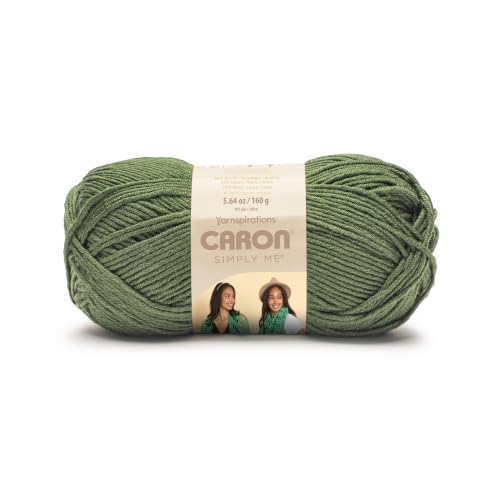 Image of Caron Simply Me, Soft Yarn for Crocheting, Peridot, 2-Pack | #5 Bulky Yarn, 62% Acrylic 20% Nylon 18% Wool, Soft Yarn for Knitting, Crochet, Hobby Crafts, 197yd, 160g /5.64oz per skein