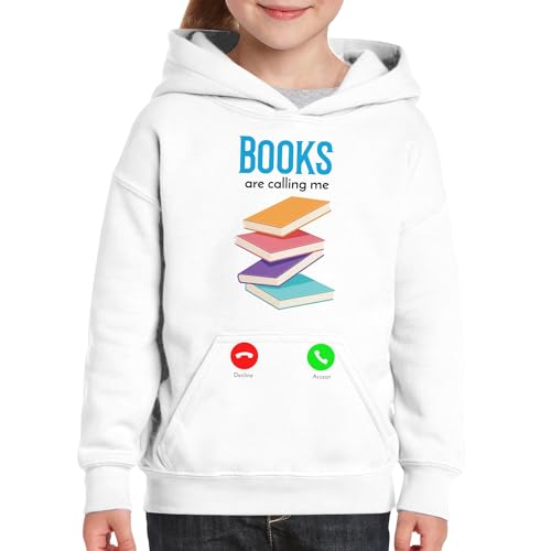 Sweat à capuche enfant les livres m'appellent parfait pour lire confortablement à la maison