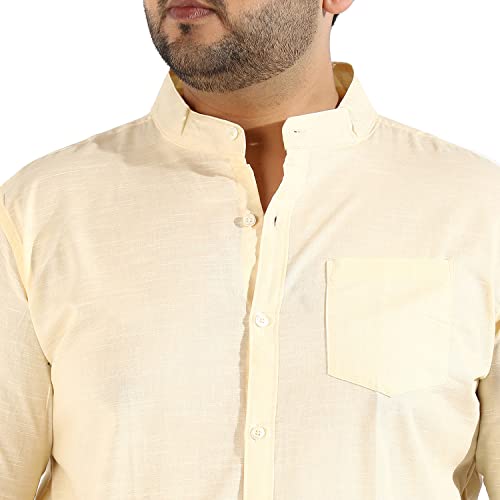Image of CAHOOT Instafab Plus Men's Button Up Regular Fit Shirt for Casual Wear | Modern Clothing Shirt Crafted with Regular Sleeve, Comfort Fit & High-Performance for Everyday Wear