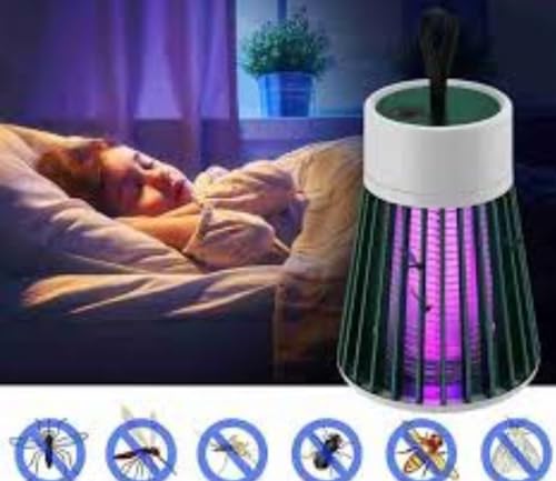 Image of Electric Mosquito Killer Lamp with UV Light, USB Powered Portable Indoor Bug Trap for Bedroom, Office & Home