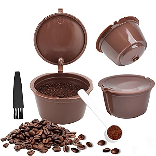 FOROREH 3 cápsulas de café reutilizables para Dolce Gusto Machine - Cápsulas de café recargables - Filtro de café monodosis con cuchara de café y cepillo de limpieza | Ya disponible en tu tienda friki favorita! En mundofriki.es! FOROREH 3 cápsulas de café reutilizables para Dolce Gusto Machine - Cápsulas de café recargables - Filtro de café monodosis con cuchara de café y cepillo de limpieza | Ya disponible en tu tienda friki favorita! En mundofriki.es!