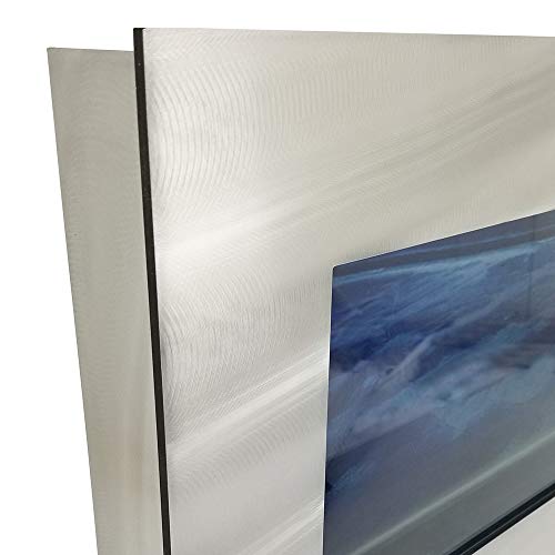 Aussie Aquariums Aa-Skyline-Bsilver 2.0 Wall Mounted Aquarium, Brushed Silver #TOP4