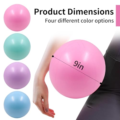 Set de 20 balones de ejercicio de 9 pulgadas, balón de pilates y mini balón de yoga para terapia física, fuerza del core y entrenamiento de estabilidad miniatura 2