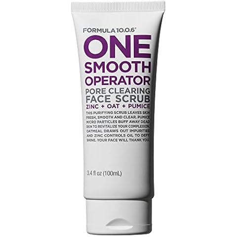 Formula 10.0.6 One Smooth Operator (3.4 Fl. Oz.) Pore Clearing Face Scrub that Leaves Skin Fresh, Smooth & Clear -Vegan, Paraben-Free & Cruelty-Free Cover