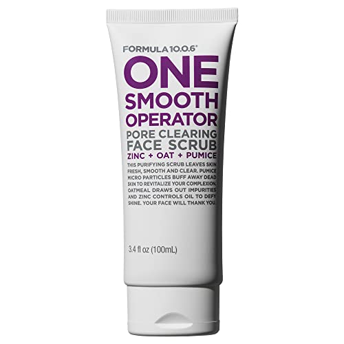 Formula 10.0.6 One Smooth Operator (3.4 Fl. Oz.) Pore Clearing Face Scrub that Leaves Skin Fresh, Smooth & Clear -Vegan, Paraben-Free & Cruelty-Free