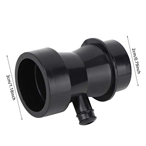 Image of GLOGLOW Aquarium Venturi Tube Black Air Suction Nozzle for Protein Skimmer, Increase Air Intake Volume 14g, Both Ends 3cm 2cm Outer Diameter, for Saltwater Freshwater Tank Pump Separator U