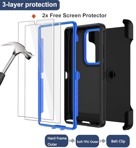 Coque Galaxy S25 Ultra antichoc double couche robuste avec béquille intégrée - 3