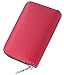 Produktbild Turshell Mini Geldbeutel Karten Portemonnaie Karten Portemonnaie Wallet Women RFID Kleine Geldbörsen Damen Portemonnaie Geldbörse Klein Kreditkarten Etuis Kartenetui Klein Leder Tasche Vintage Rot