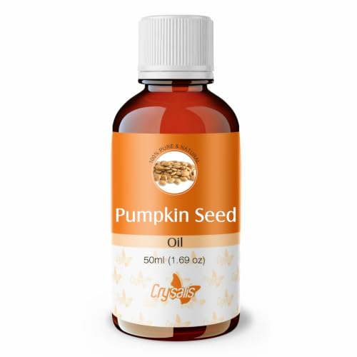 Image of Crysalis Pumpkin Seed (Cucurbita) Oil |100% Pure & Natural Undiluted Essential Oil Organic Standard| Boost Hair Care For Eyelashes, Eyebrows & Hair (50 ml (Pack of 1))