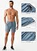 JMIERR Mens Sweat Shorts Summer Fashion Casual Elastic Waist Drawstring Waffle Sports Training Shorts with Pockets 5 Inch Inseam, 3XL, Blue