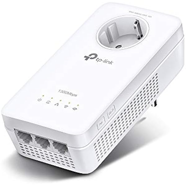 TP-Link TL-WPA8631P | Adapter Powerline AV1300 z WiFi AC1200 | 3 porty Gigabit | Przepustowość | OneMesh