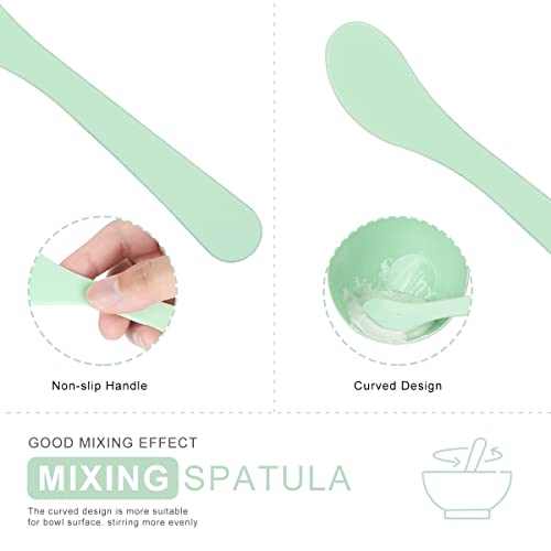 Plazuria PLAZURIA20190328 Face Mask Mixing Bowl Set, 5 In 1 Diy Facemask Mixing Tool Kit With Facial Mask Bowl Stick Spatula Silicone Face Mask Brush & Premium Soft Face Brushes thumb #4