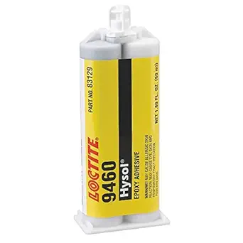 Loctite 9460 Hysol Non Sag Epoxy Structural Adhesive, 50 mL Dual Cartridge, Gray
