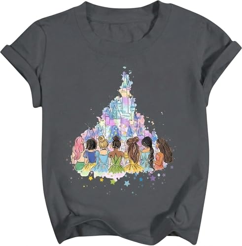 Image of Magical Shirt for Girl: Magic Kingdom Prinecess Tshirt Princess Shirts Youth Girls Cute Family Vacation Trip Tee